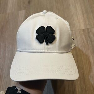 White Clover Embroidered Cap